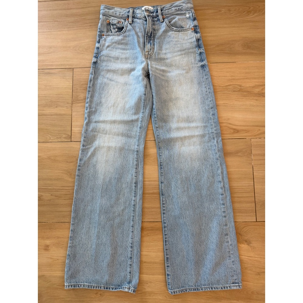 Pistola Lennon High Rise Wide Leg Jeans Light Wash Blue Mellow P00016160RL 26